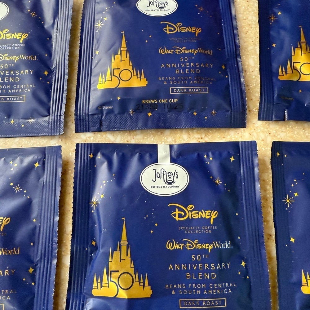 Disney 50th Anniversary Joffrey’s Coffee Packets Set of 8 - Picture 5 of 10